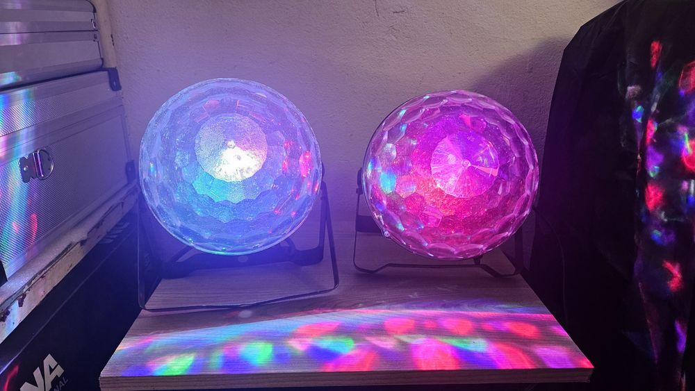 Led Magic Ball 6x3W RGBWY DMX  2szt