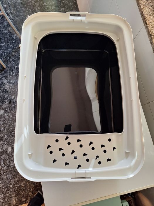 Caixa areia WC gato