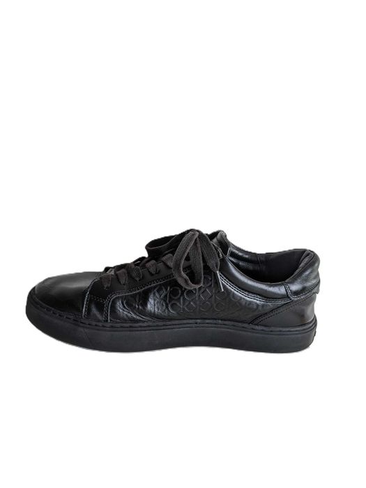 Męskie skórzane sneakersy Calvin Klein Low Top Lace Up, rozmiar 44