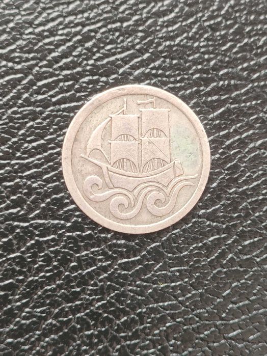 Gulden 1923 1/2 guldena 1923 i 1932 Wolne Miasto Gdańsk