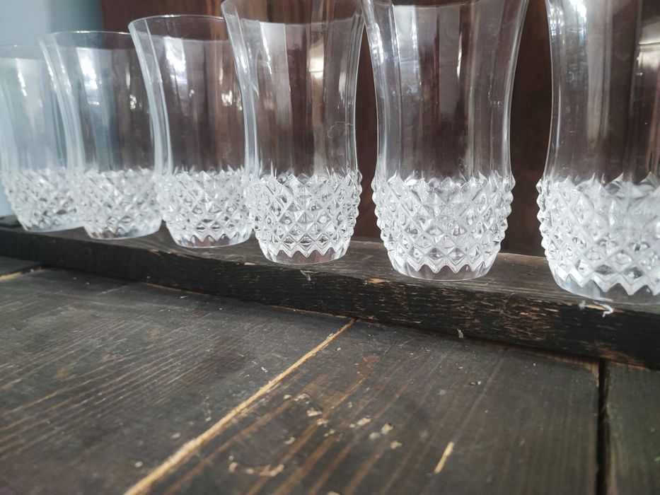 Kryształowe szklanki Cristal Arques francuskie