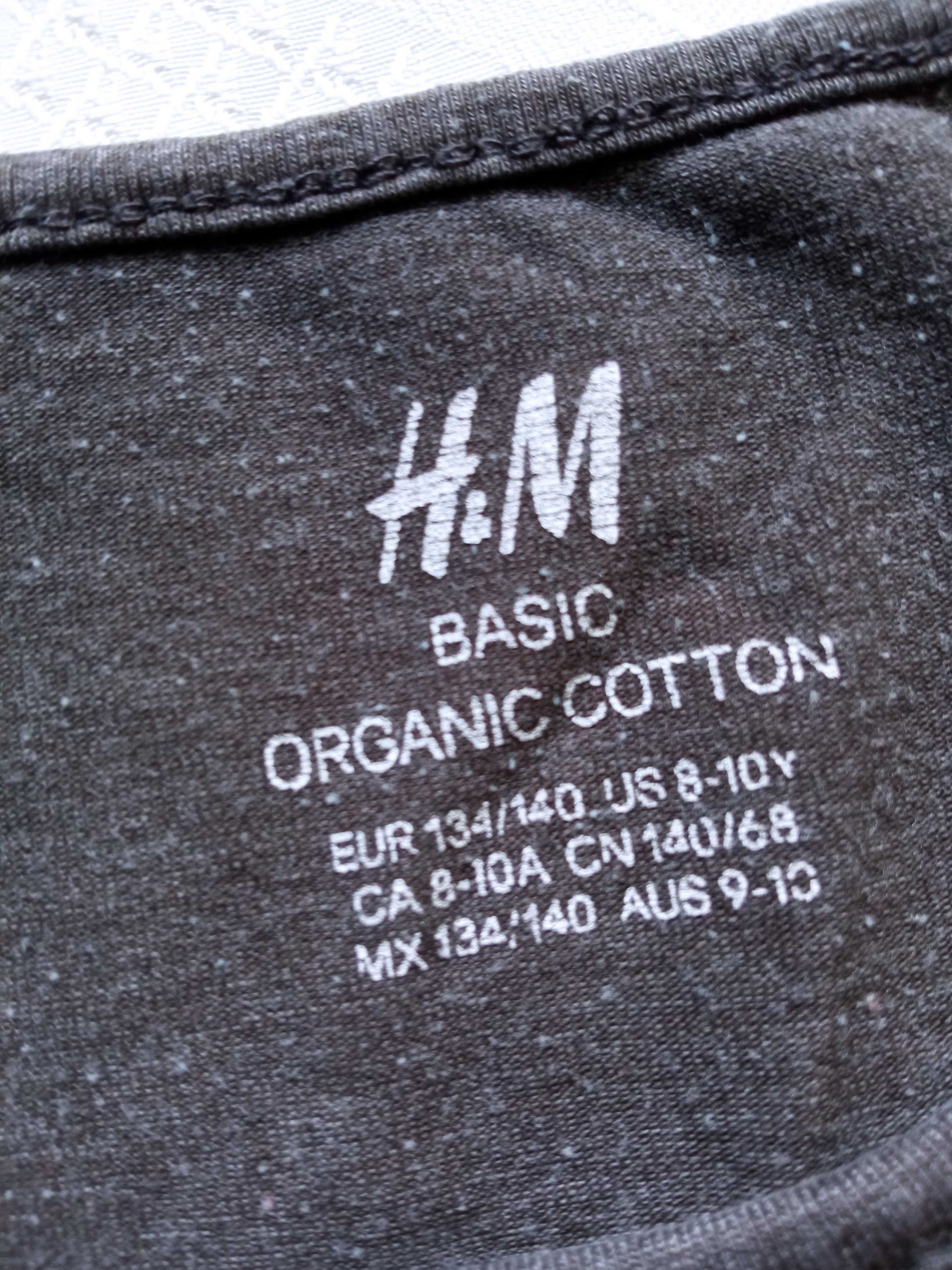 H&M młodzieżowa koszulka na naramkach r 134-140