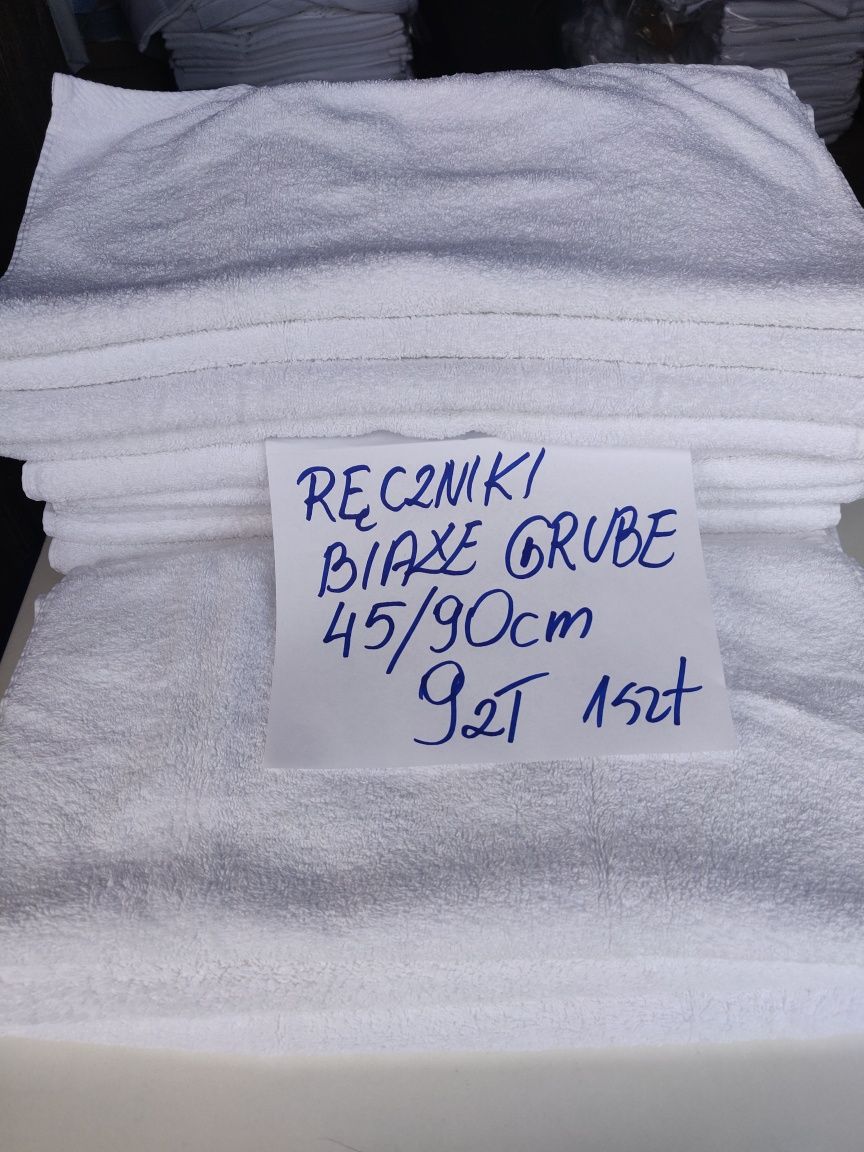 Ręczniki hotelowe białe 45/90 cm