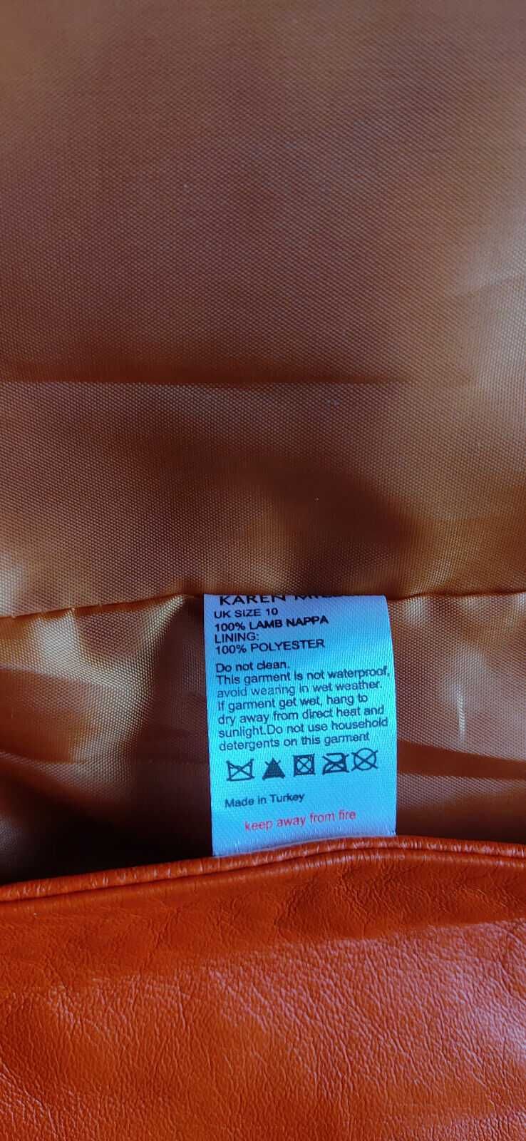 Karen Millen Новый кожаный блейзер жакет пиджак UK 10 оригинал красный