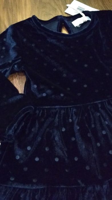 Aksamitna nowa sukienka max&mia 2 latka,  92