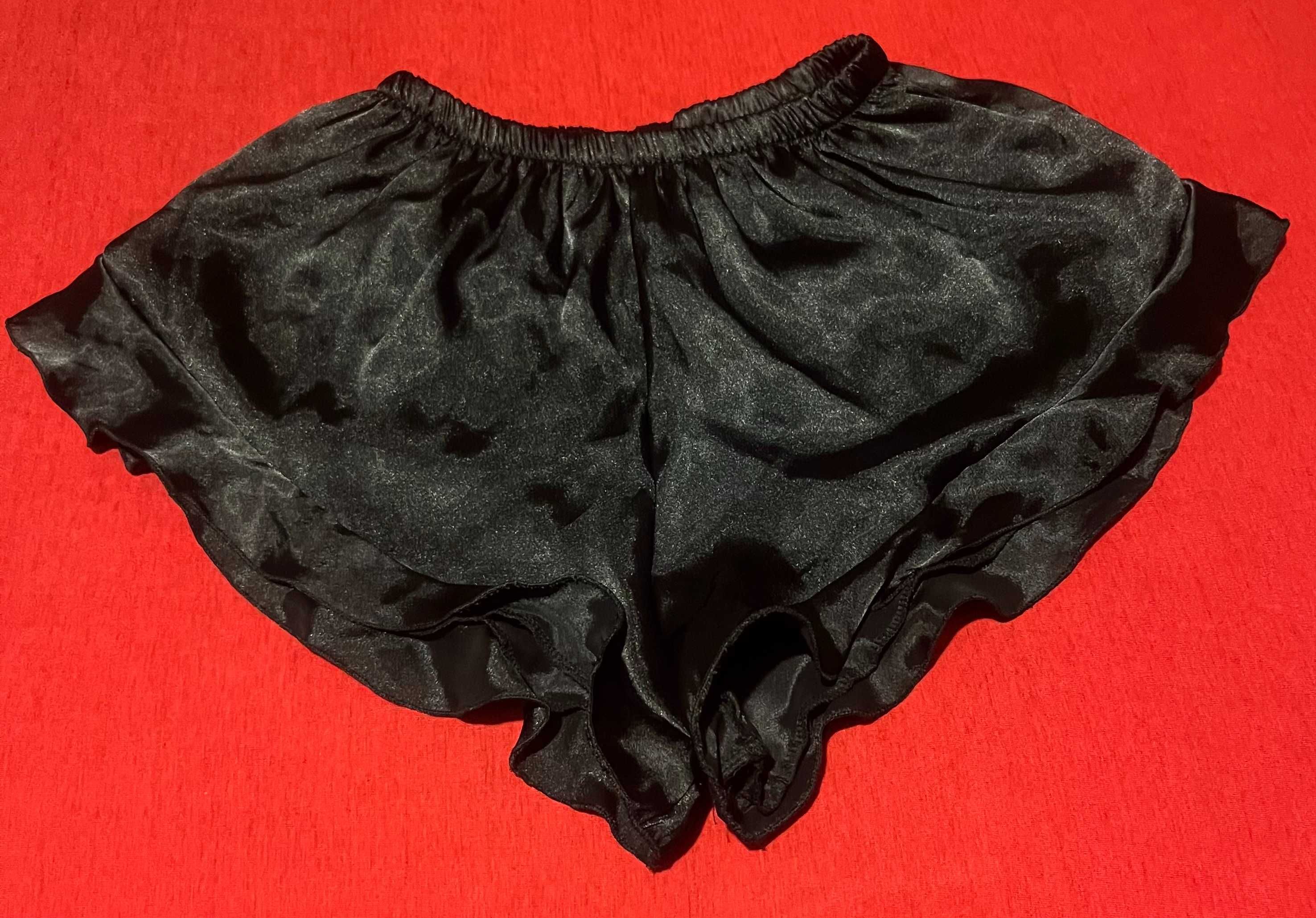 Красивые атласные сексуальные шортики для дома/сна L/XL  в идеале!