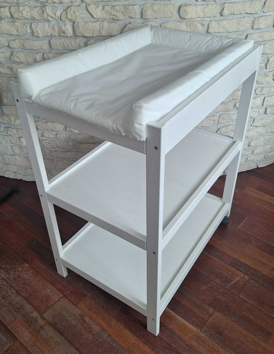 Półko przewijak Klupś Emma biały, mata do przewijania IKEA VADRA