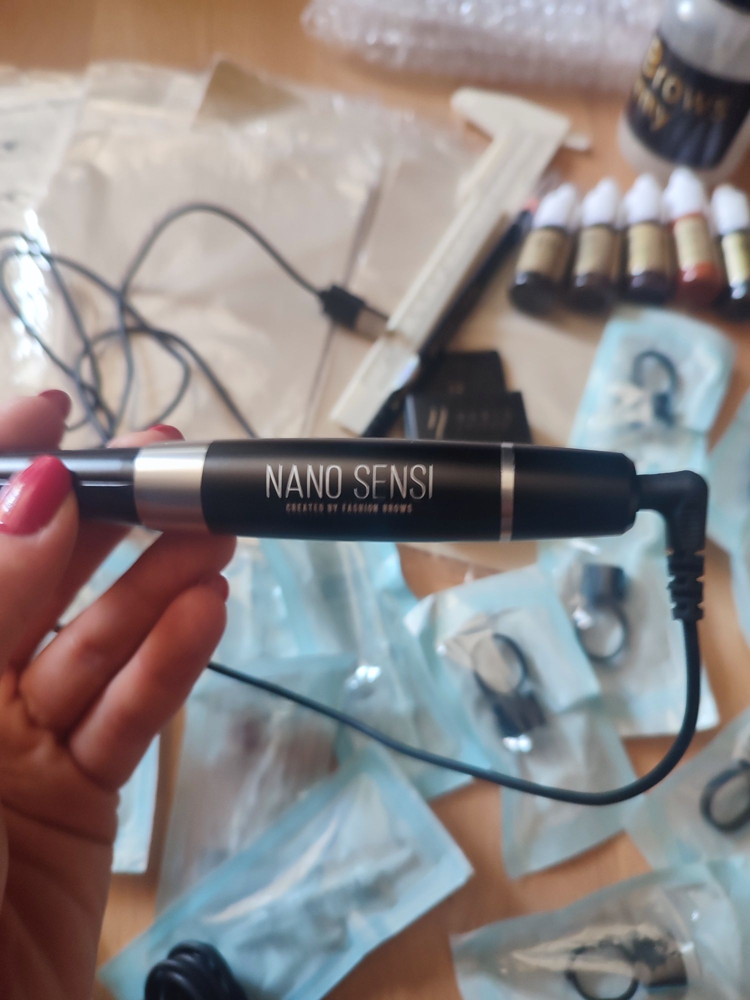 Maszynka do makijażu permanentnego NANO SENSI fashion brows zestaw