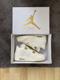 Nike Jordan 4 Sail Metalic Gold