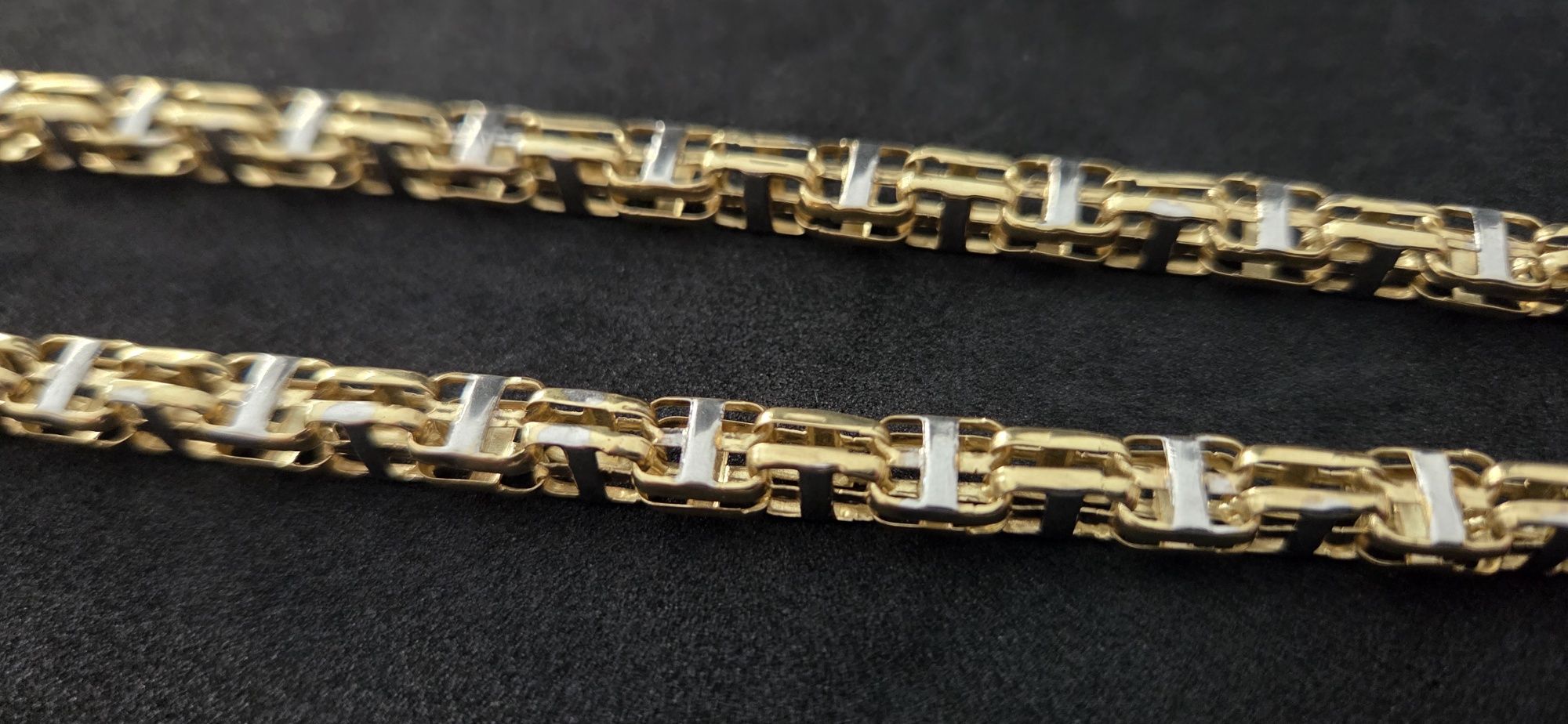 Łańcuch z białym złotem!  Nowy model pr 585 14K