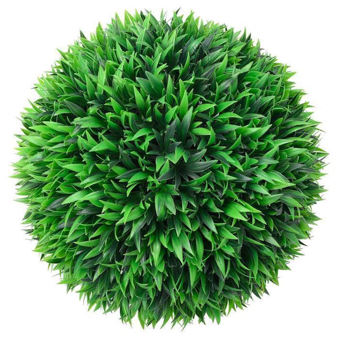 Sztuczne kule bukszpanowe z diodami LED 2 szt. Zielone 47 cm