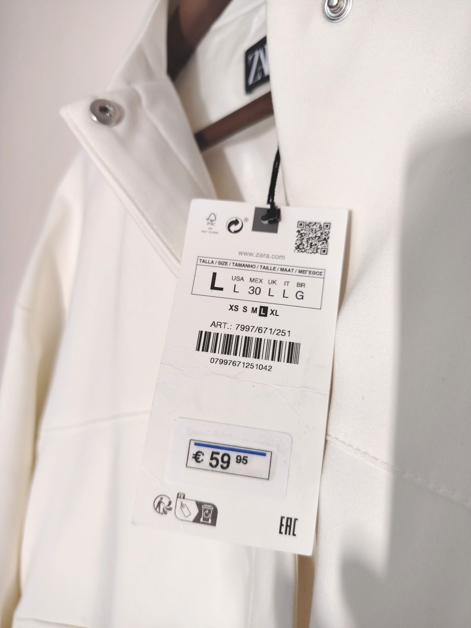 Zara Woman piękna nowa letnia kurtka/żakiet L/XL minimalist