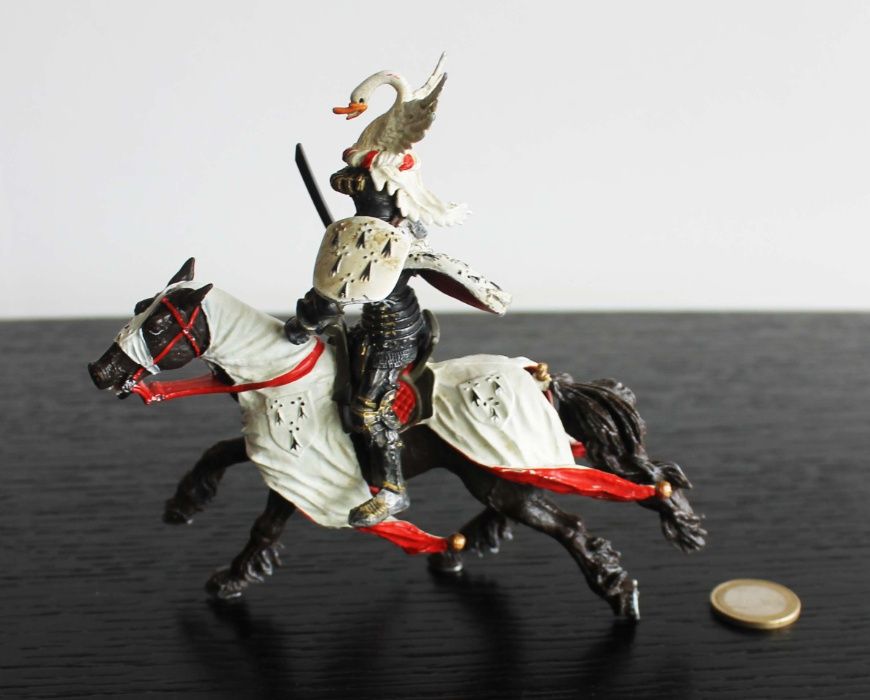 Figura Cavaleiro e cavalo Medieval Duque da Bretanha em PVC da Playtoy