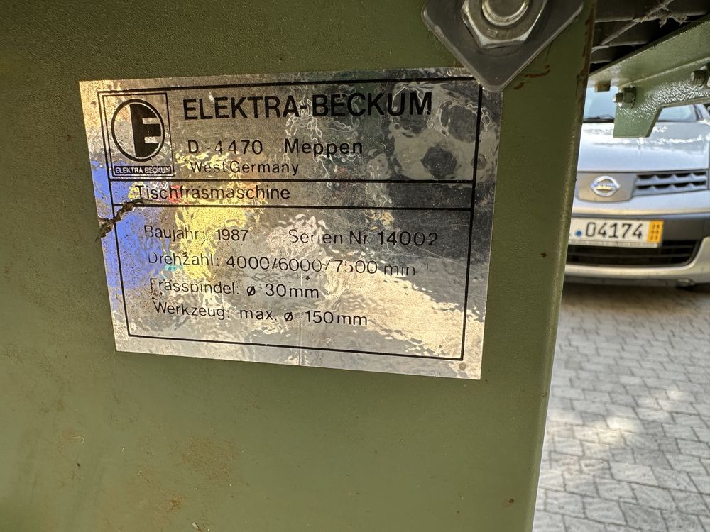 Фрезерний станок по дереву ElektraBeckum