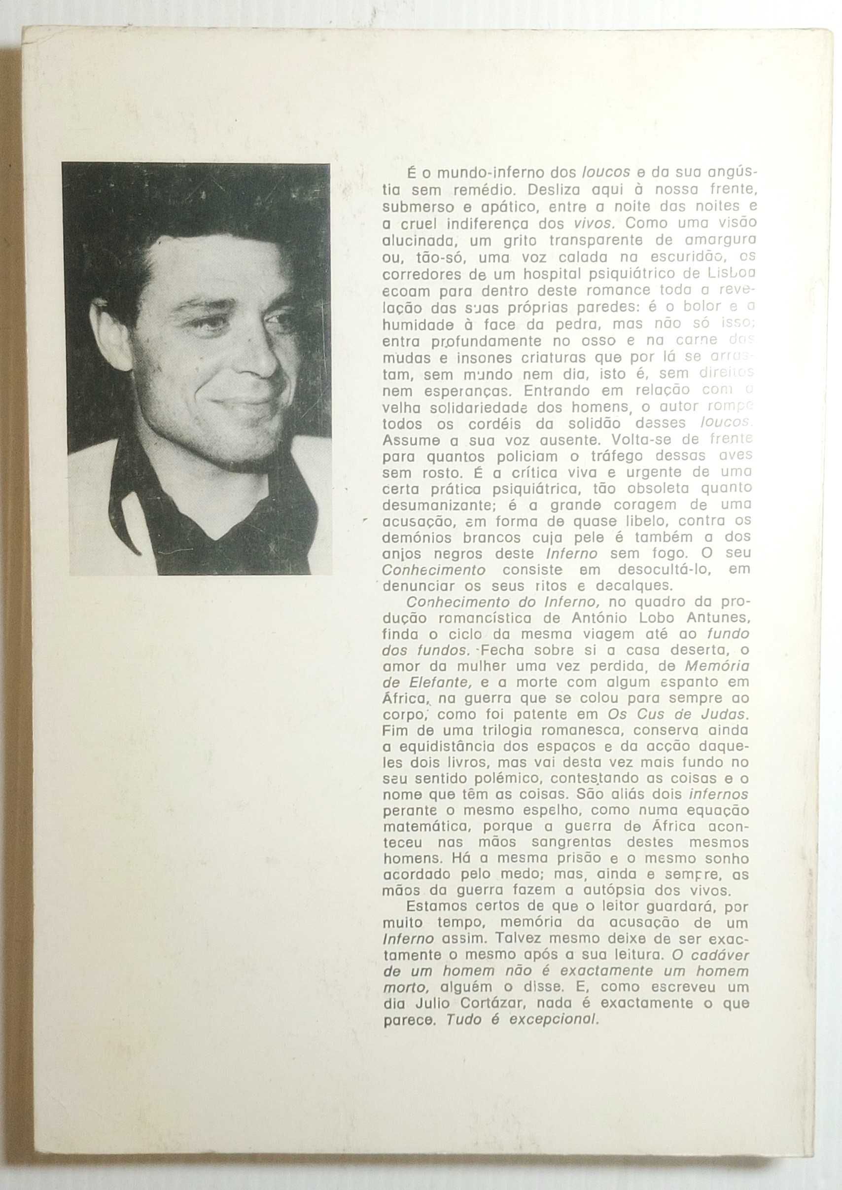 Livro Conhecimento do inferno - António Lobo Antunes