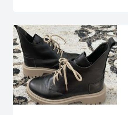 Buty skórzane zimowe