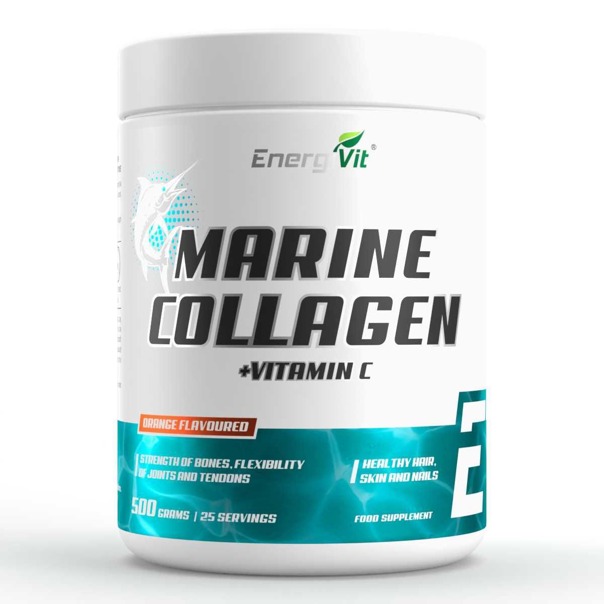 Морський колаген, Marine Collagen+Vit C/БіоДобавки, КОЛАГЕН 500g
