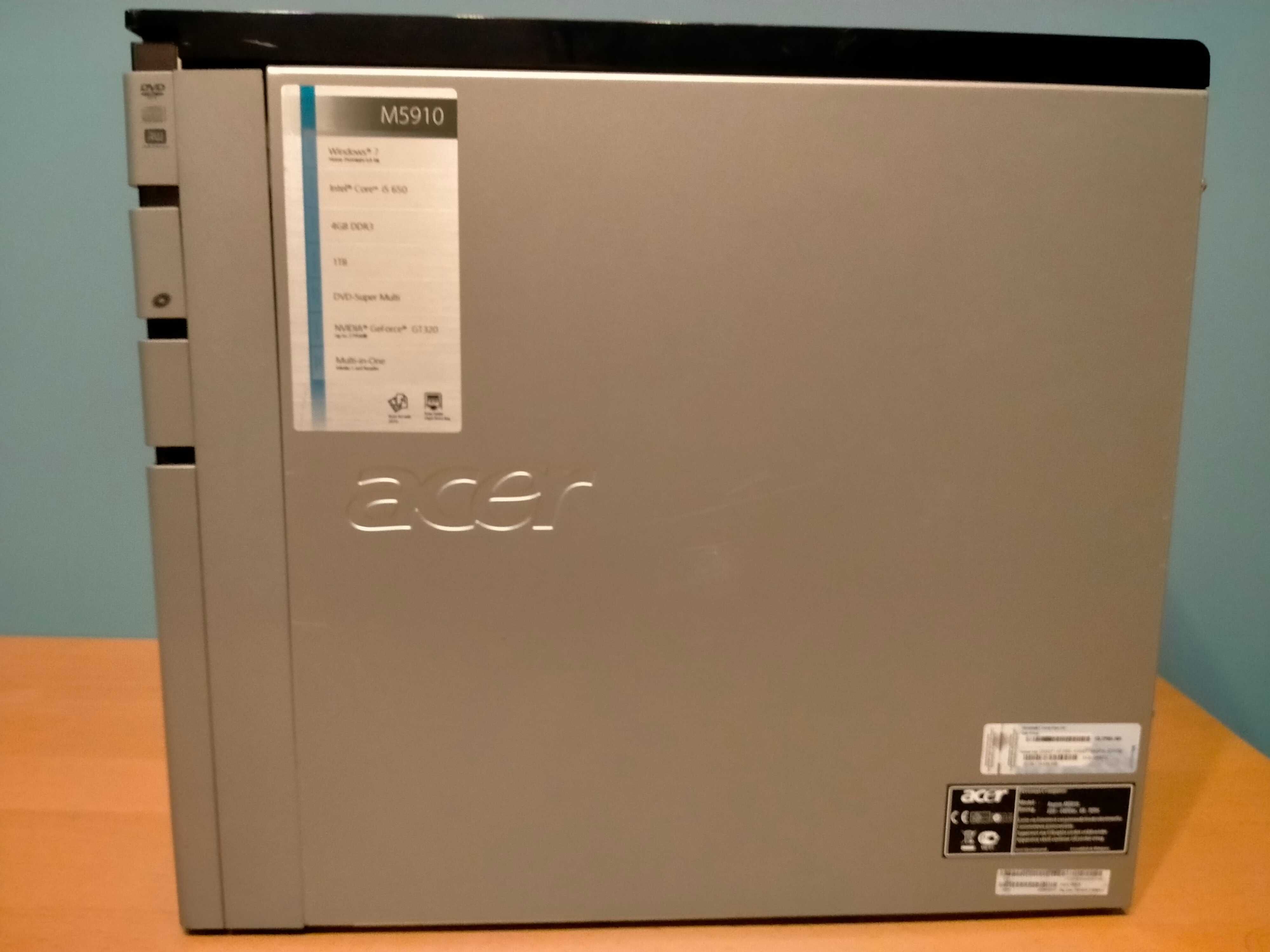obudowa ACER M5910 plus płyta główna, DVD R/W i zasilacz
