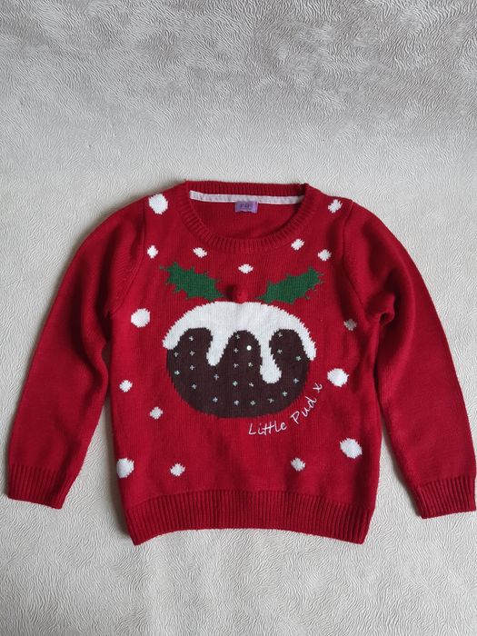 Светр  новорічний  для дівчинки  5-6 F&F