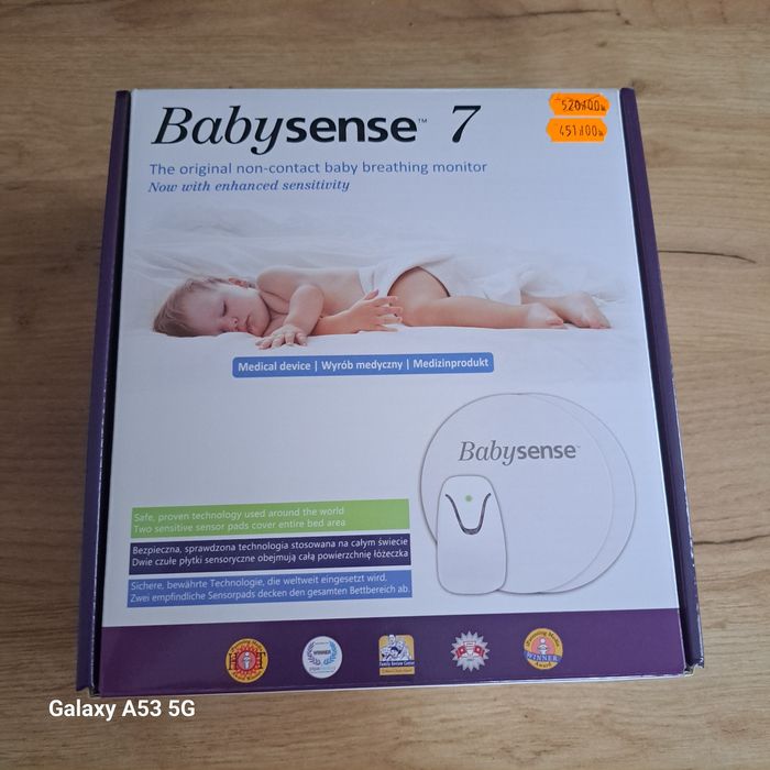 Monitor oddechu BabySense 7 stan idealny
