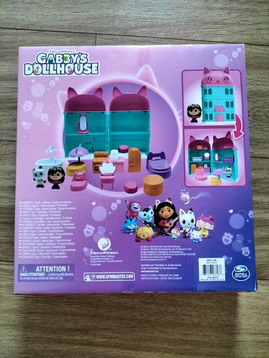 Gabby's dollhouse nowy domek dla lalek z akcesoriami