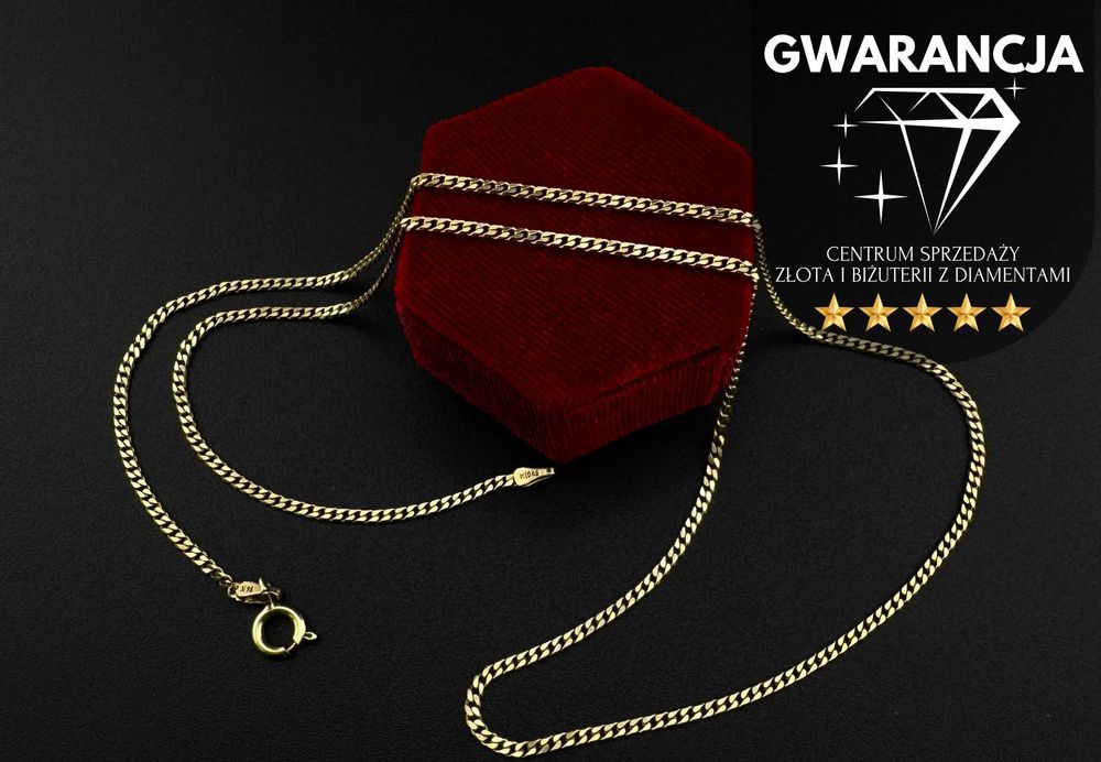 Złoty Łańcuszek Pancerka | JAK NOWY | 585 | 6.70g