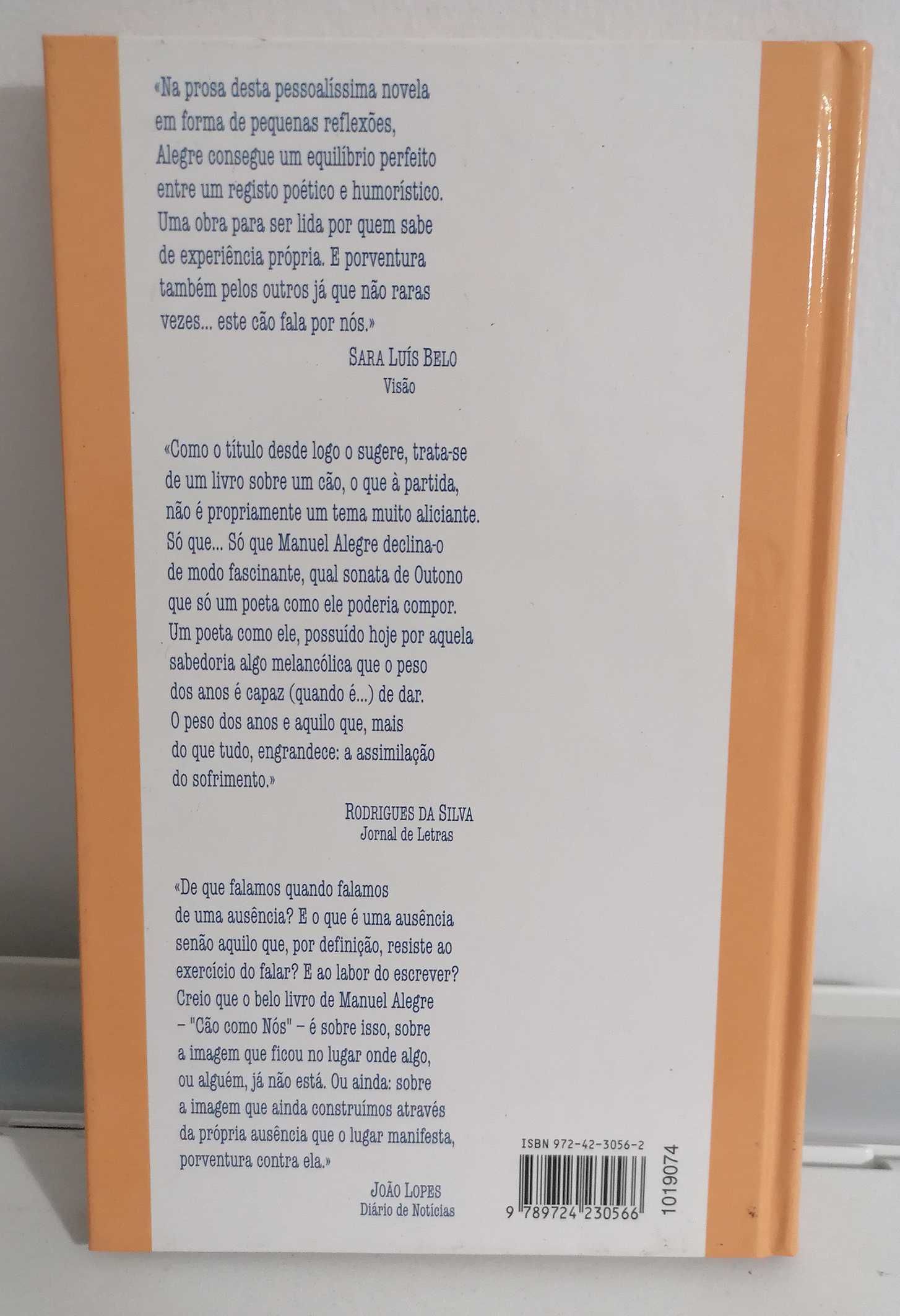 Livro - Cão Como Nós, de Manuel Alegre