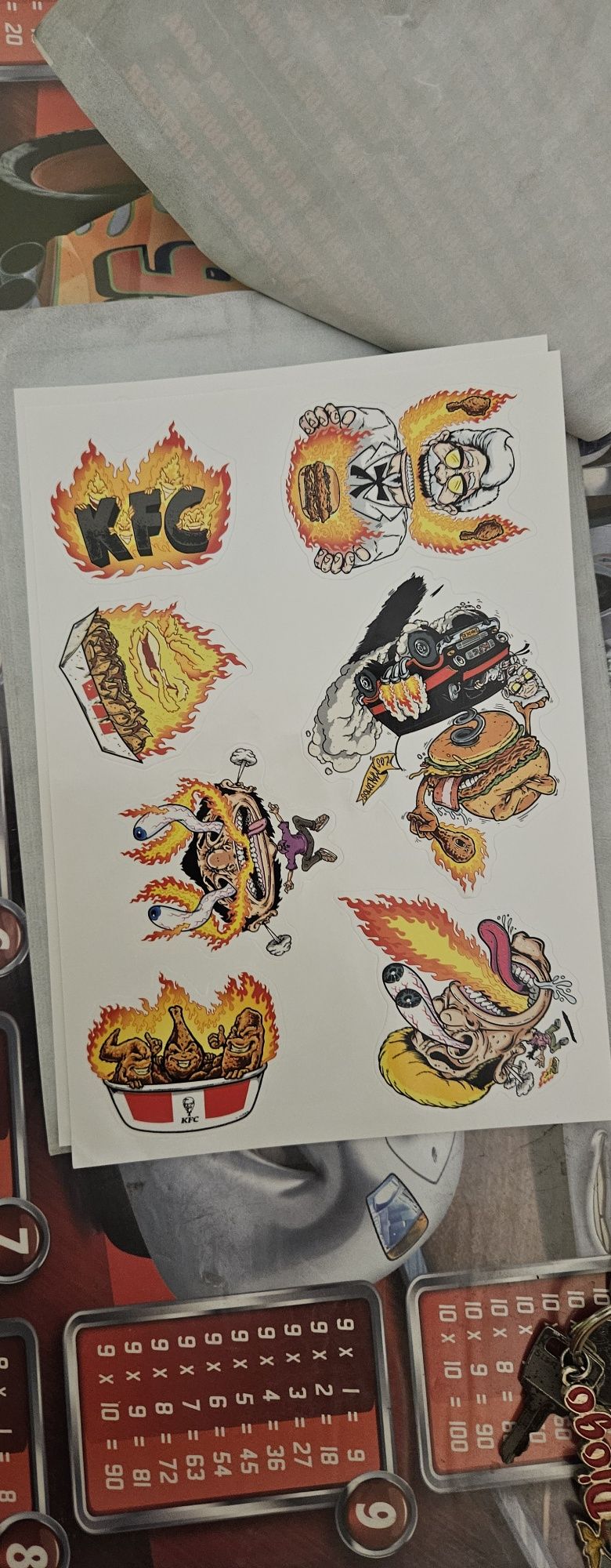 Autocolantes do kfc