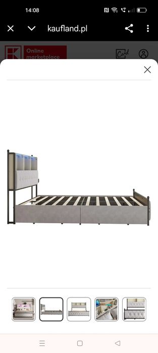 Łóżko tapicerowane 140/200