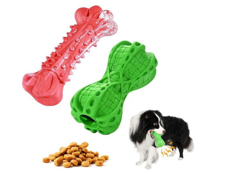 Zabawka dla psa do żucia, kostki gumowe -  2szt. kolory do wyboru