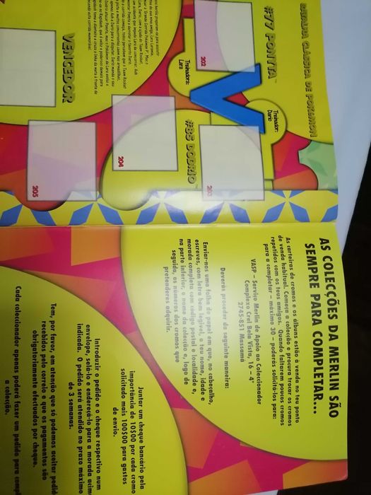 Caderneta Cromos POKÉMON c/Cartaz para Autocolantes Incluído MERLIN