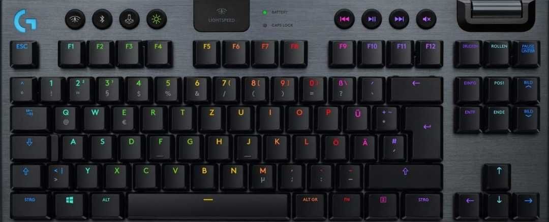 Klawiatura mechaniczna Logitech G915 TKL czarna QWERTZ