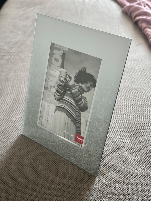 Home&You Ramka Na Zdjęcie Brilliant Glamour Szklana Brokat 17x22/10x15