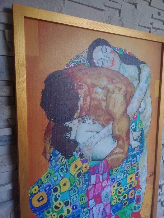 Obraz na płótnie - Rodzinny uścisk, 50x70cm