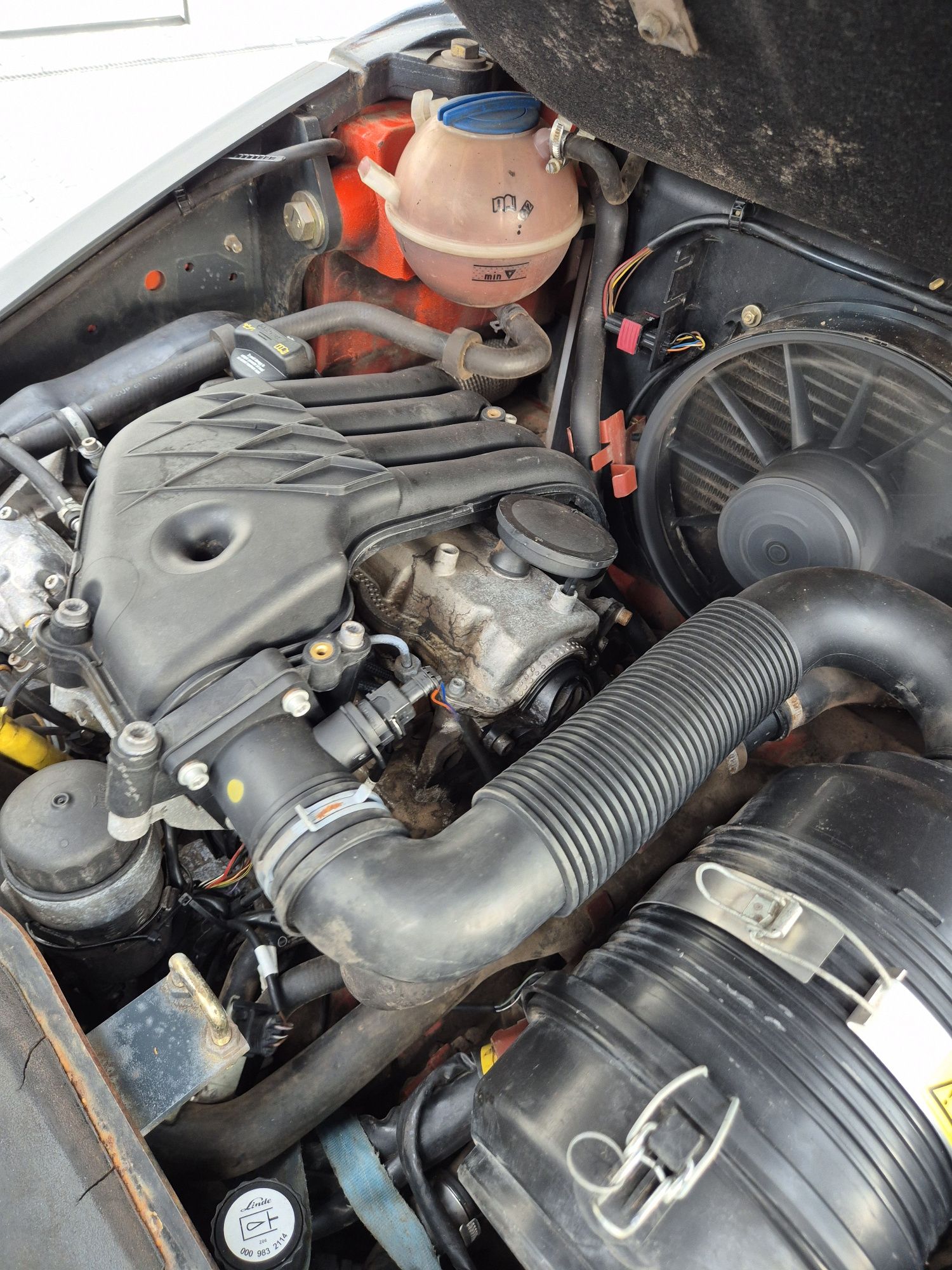 Wózek widłowy LINDE H20D, triplex, przesuw, DIESEL, terenowy