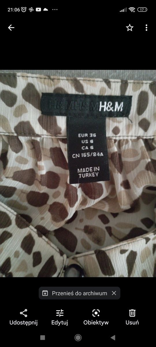 Bluzka damska H&M, jak Nowa