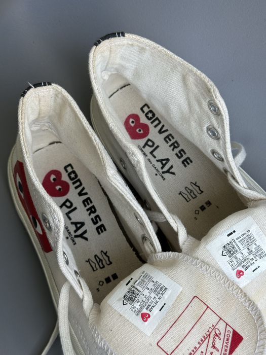 Кеды Converse Play Comme Des Garcons женские высокие (оригинал)