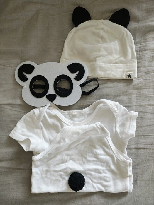 Przebranie na bal do żłobka 92 panda unisex