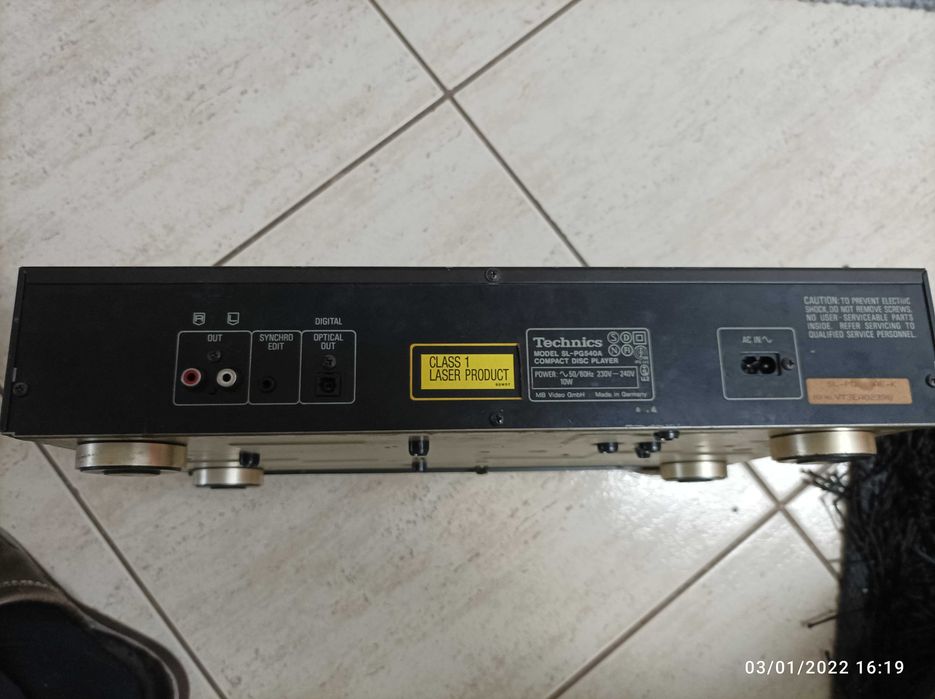 LEITOR DE CD TECHNICS SL-PG540A -Tecnologia MASH 4DAC - Para Peças