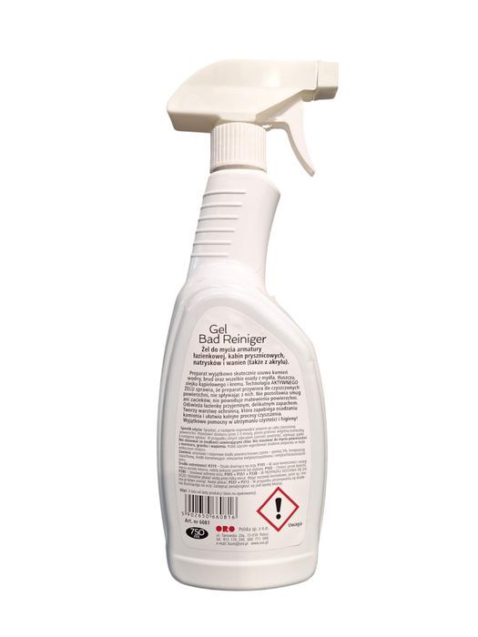 żel do mycia łazienek kabin prysznicowych 750 ml