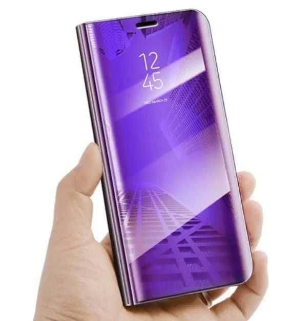 Etui z klapką Samsung Galaxy M30S, -Clear View Case Violet
