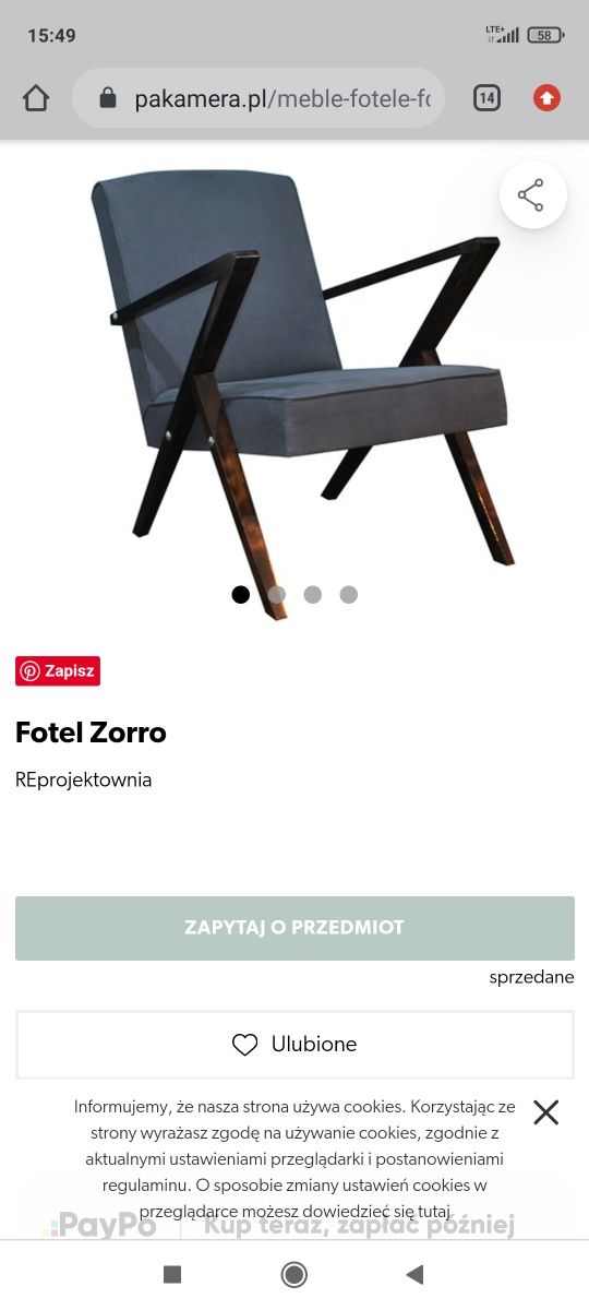 Fotele Zorro  do renowacji