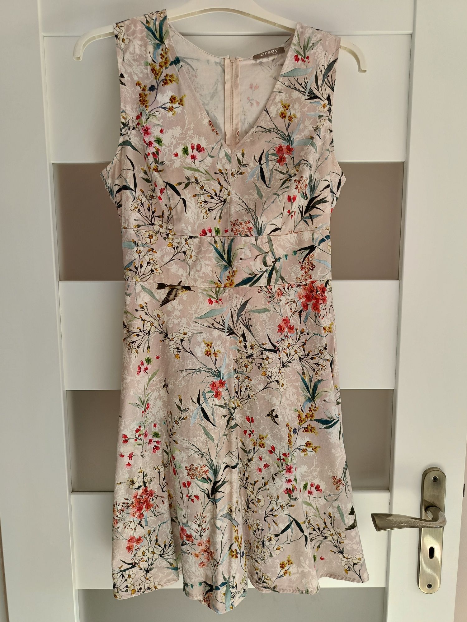 Sukienka kwiaty retro vintage firmy Orsay rozmiar 36