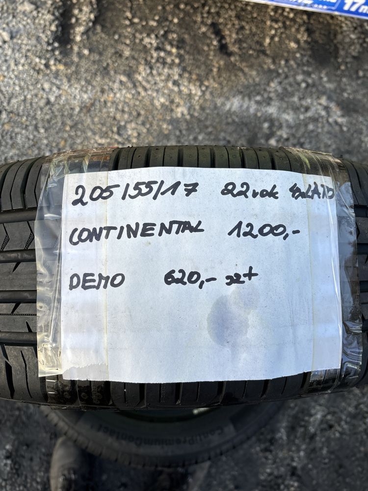 205/55R17 Continental 22 rok Demo 4szt lato