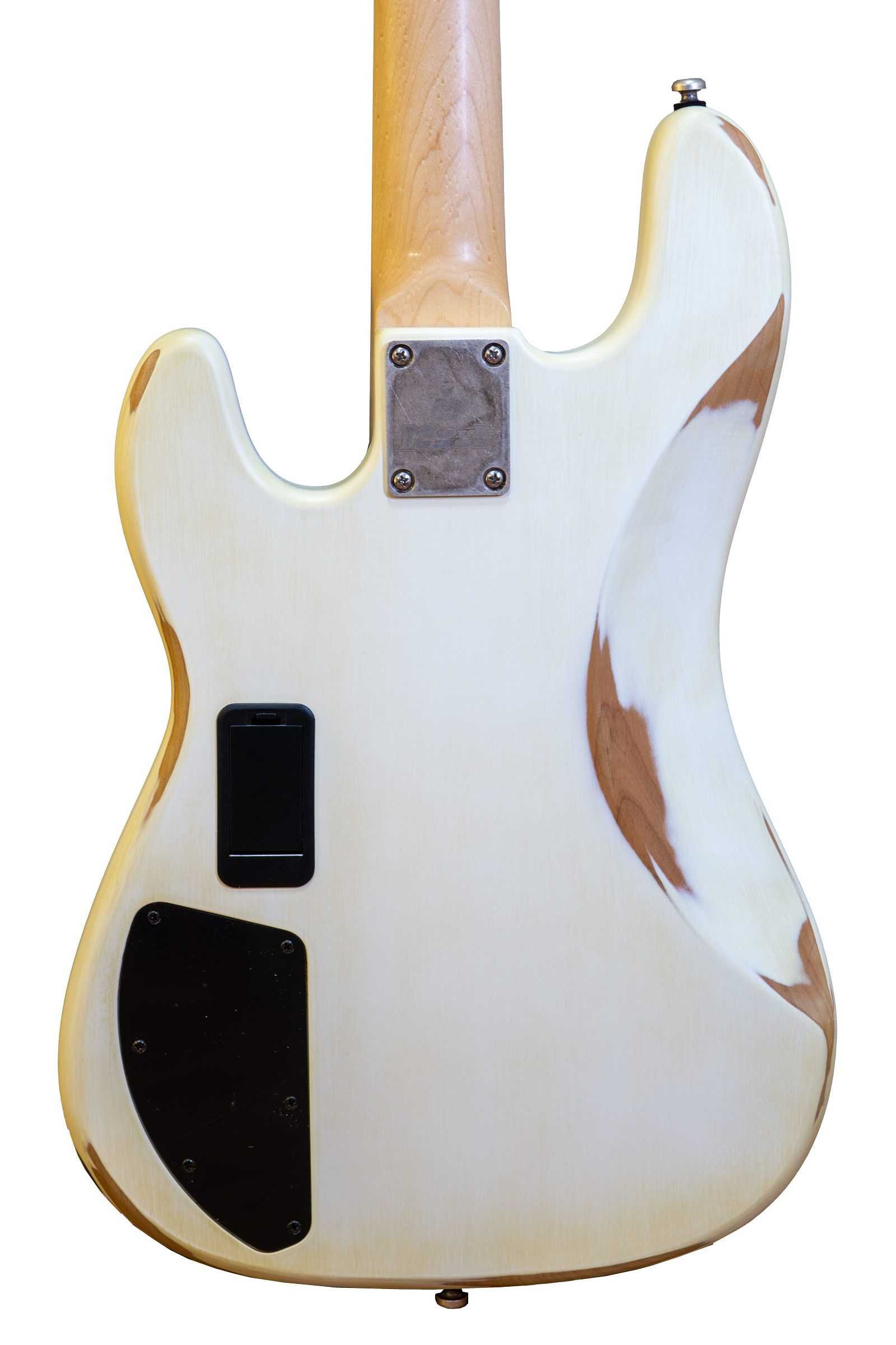 Nowa gitara basowa Markbass MBA-MB JP WHITE BATTERED 4 VG RW