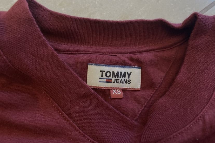 TH Tommy Hilfiger damska krótka koszulka oversize T- shirt,   r. XS