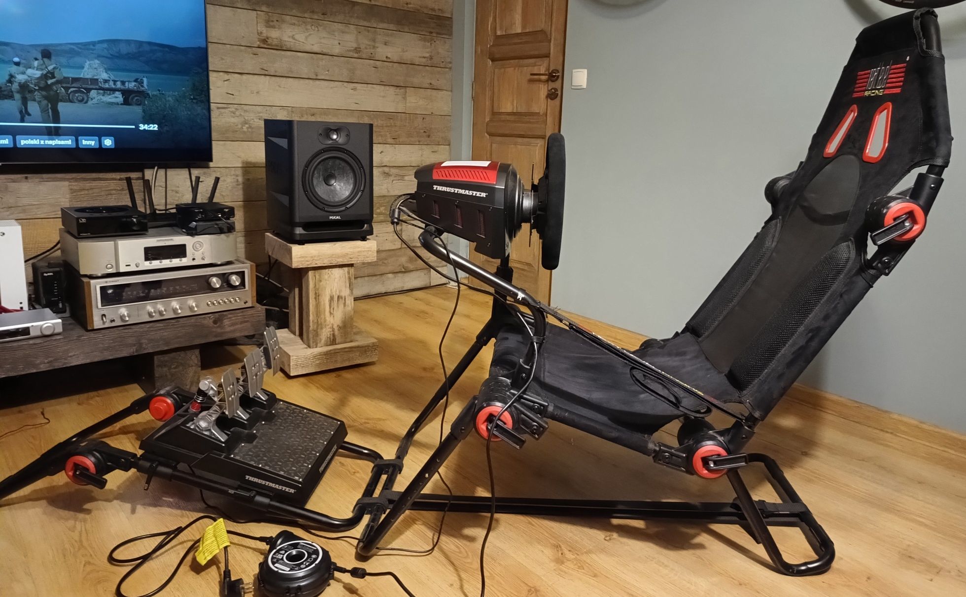 Next Level Racing® F-GT+Thrustmaster TS-XW+Sparko p310+pedały T-LCM