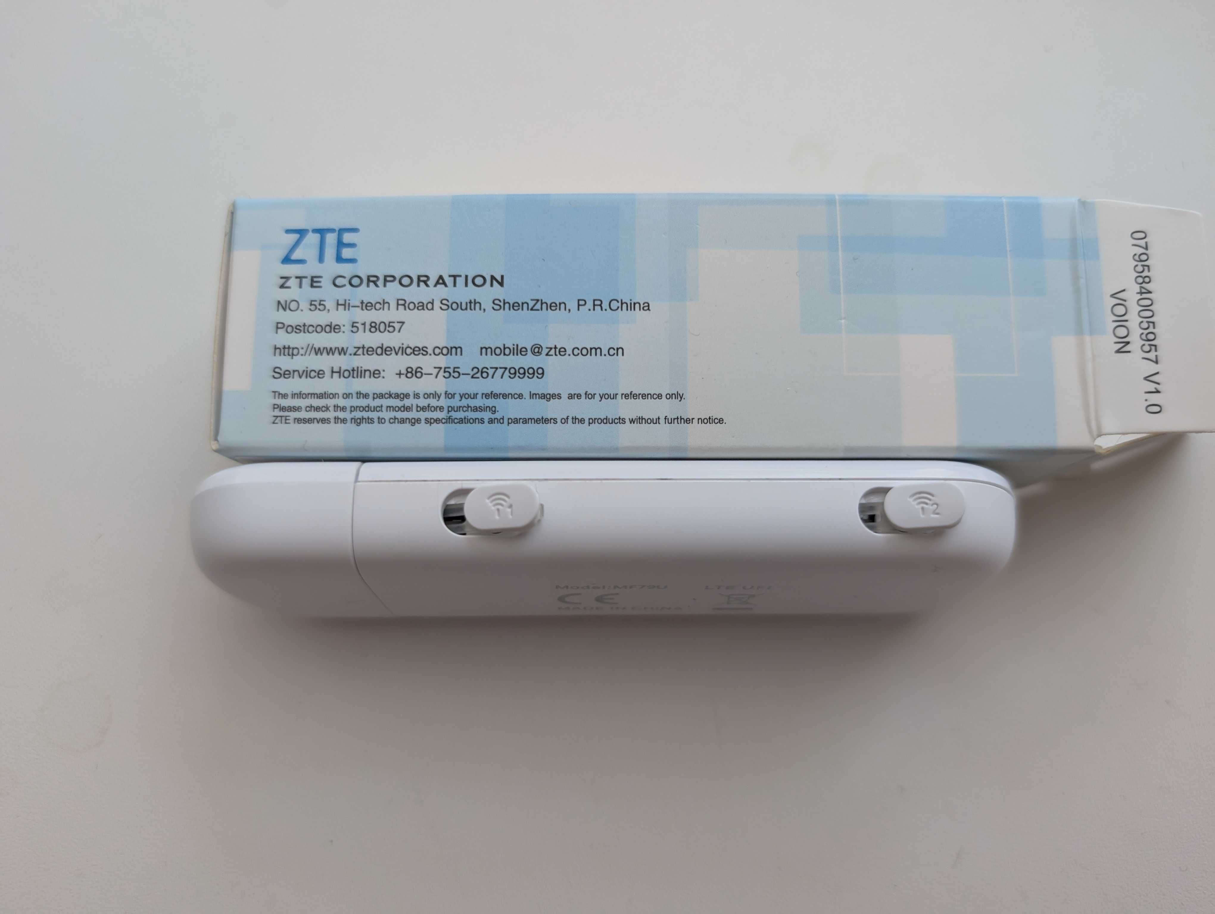 4G LTE Wi-Fi модем ZTE MF79U + 4G MIMO антена 2 x 15 dB