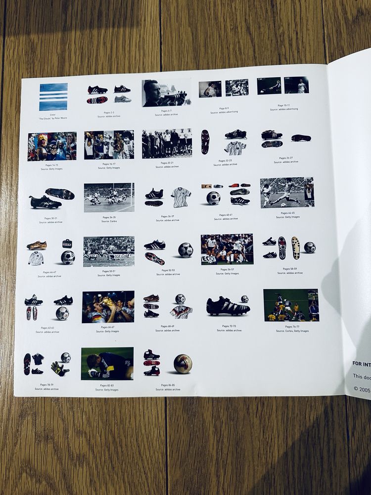 Katalog kolekcjonerski Adidas Mundial 2005