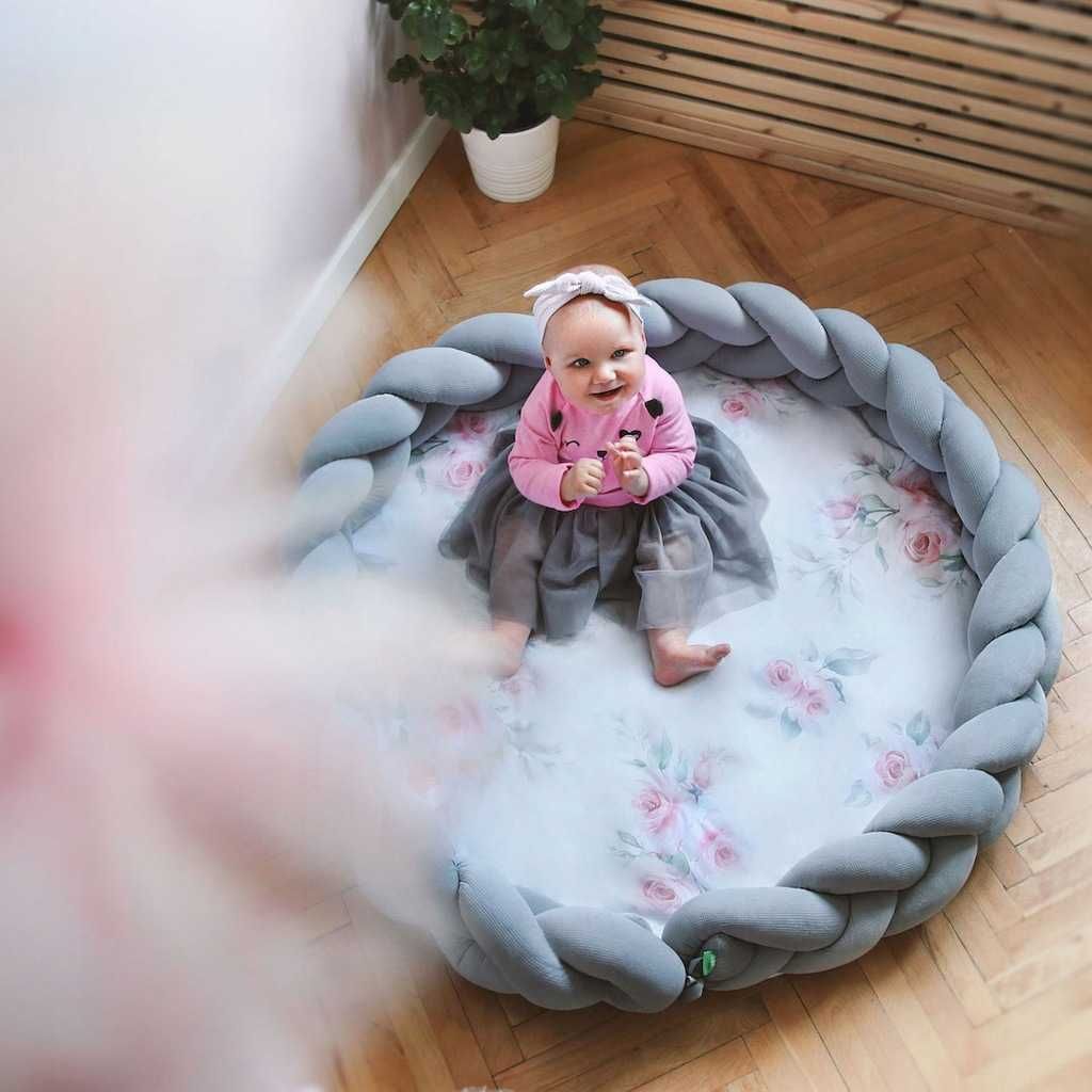 Mata edukacyjna Lulando Roses kokon warkocz 310 cm NOWA expres wysyłka